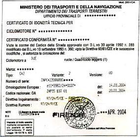 Certificato di Idoneit  Tecnica